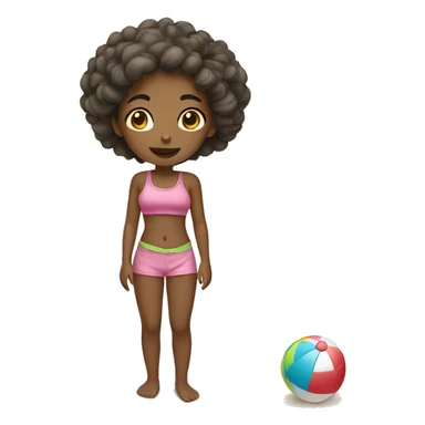 Girl on beach  sticker