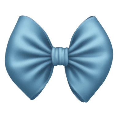 Dusty blue bow sticker