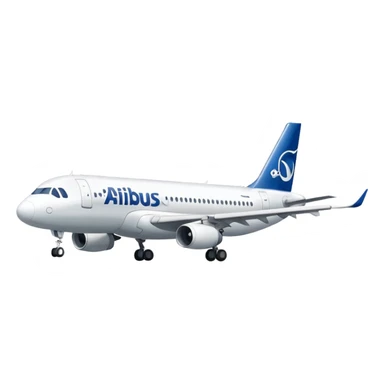 Airbus A320 of Airbus company sticker