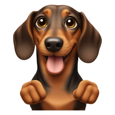 Dachshund giving thumbs up sticker
