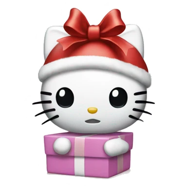 Hello kitty Christmas present  sticker