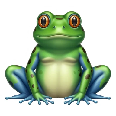 Blue Jean frog sticker