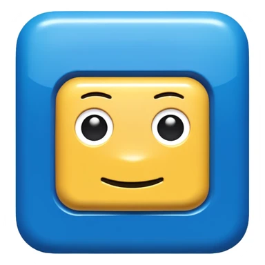 blue Roblox logo sticker