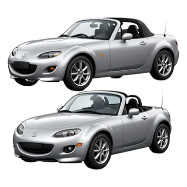 mazda mx-5 NC 2008 silver hardtop (not ND) sticker