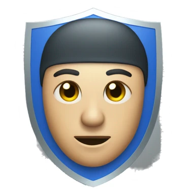 make  mod logo with a shield that is blue as the logo sticker