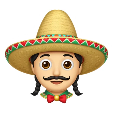 mexican sombrero sticker