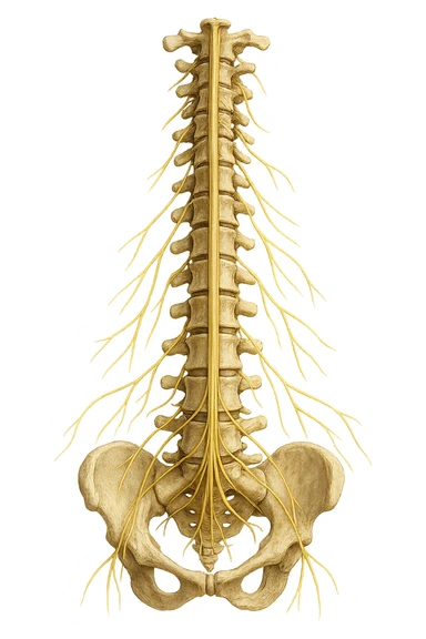 spina dosale anatomica iperrealistica 4k sticker