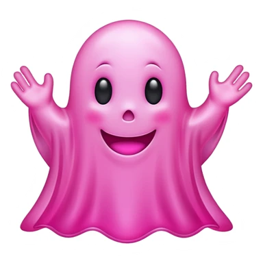 cute pink ghost sticker