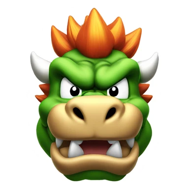 Bowser head  sticker