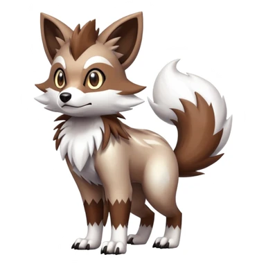  Zigzagoon-Furret-Lycanroc-Hybrid (Full body) sticker