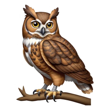 Full Body Great Horned Owl sticker