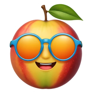fruit with sunglasses sticker