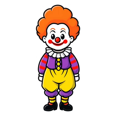 Karen bass in a clown outfit  sticker