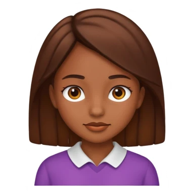 A girl with brow sticker