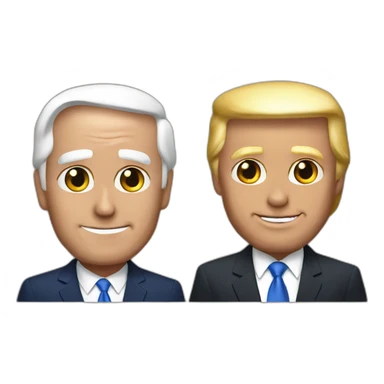 Trump and JouBiden sticker