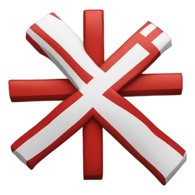 red cross error sign sticker