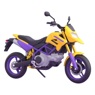 yellow and black super motard motorcycle sticker