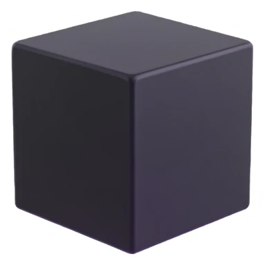 abstract minimalist 3D cube logo sticker