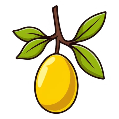 jojoba fruit sticker