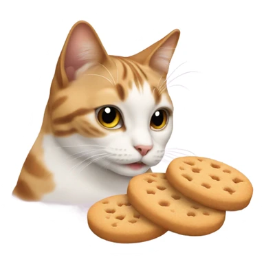 Cat making biscuits sticker