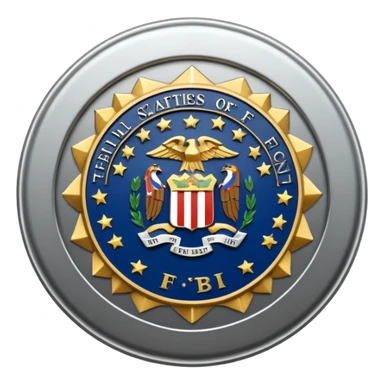 The FBI badge sticker