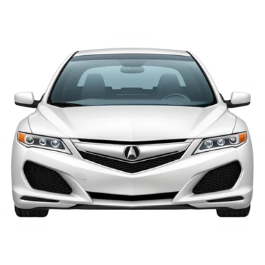 White acura  sticker