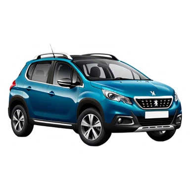 Peugeot 2008 couleur bleu émeraude foncé sticker