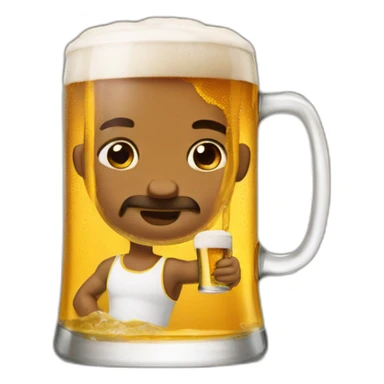 Boyka drink a beer sticker