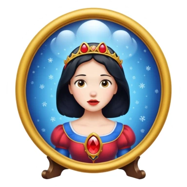 snow white magic mirror sticker