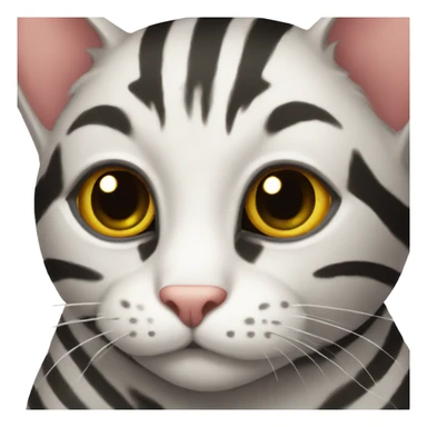 A beautiful dark striped cat sticker