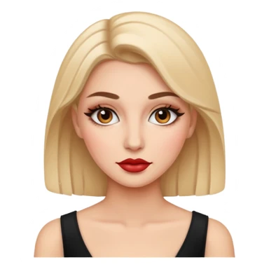 Dama con maquillaje sticker