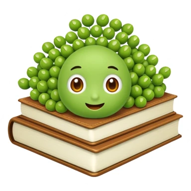 Book a teenie with some peas sticker