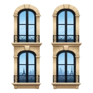 Parisian windows sticker