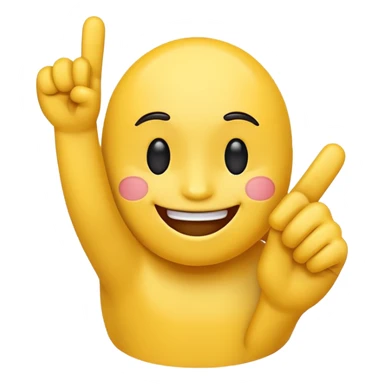smile emoji with middle finger sticker