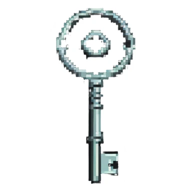 Ancient key sticker