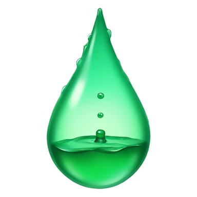 Green  Water Drip sticker