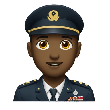 military boy in uniform sticker