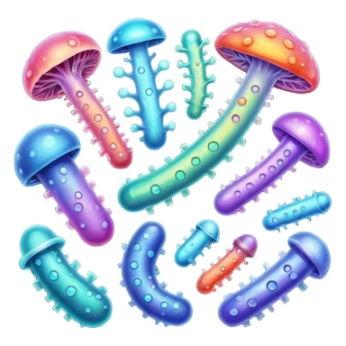 bacteria and fungi sticker