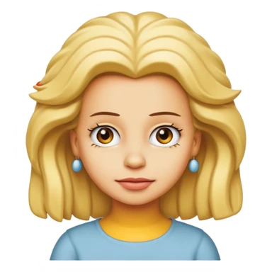 Lisa Simpson same in cartoon sticker