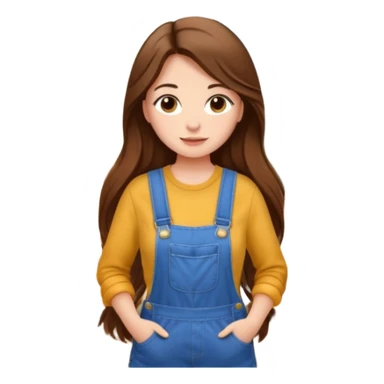 beautiful girl with long brown hair constructing new lounge room area sticker