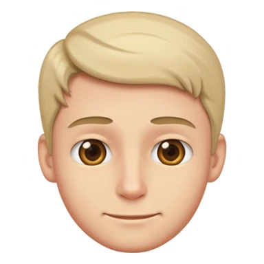 Tête timide homme sticker