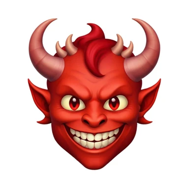 Smiling devil  sticker