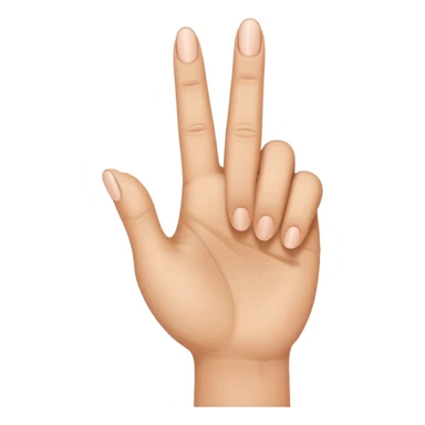 main  avec TROIS doigts du milieu levés   sticker