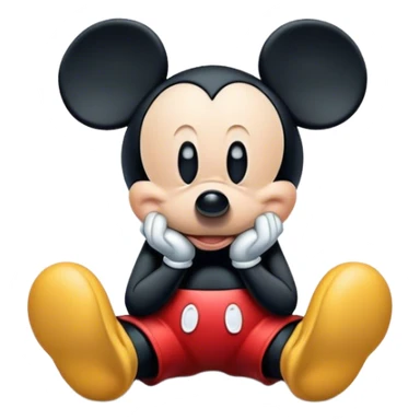 Sad Mickey Mouse  sticker