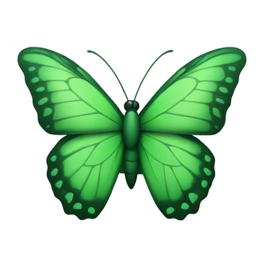 green butterfly  sticker