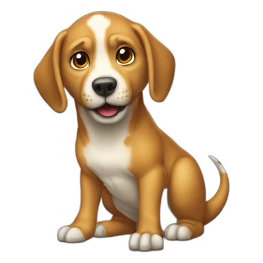 Chien sur un dinosaure  sticker