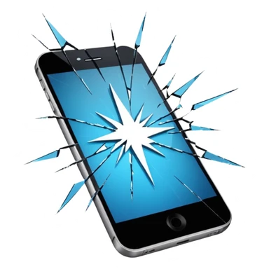 Cracked Screen of phone  sticker