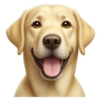 Yellow lab smiling sticker