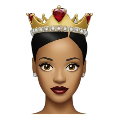 Rihanna with crown  sticker