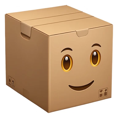 clean cardboard box  sticker